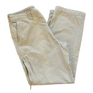 Columbia Pants Mens Size 34 Cotton Cargo Pocket Outdoor Hiking Casual Beige